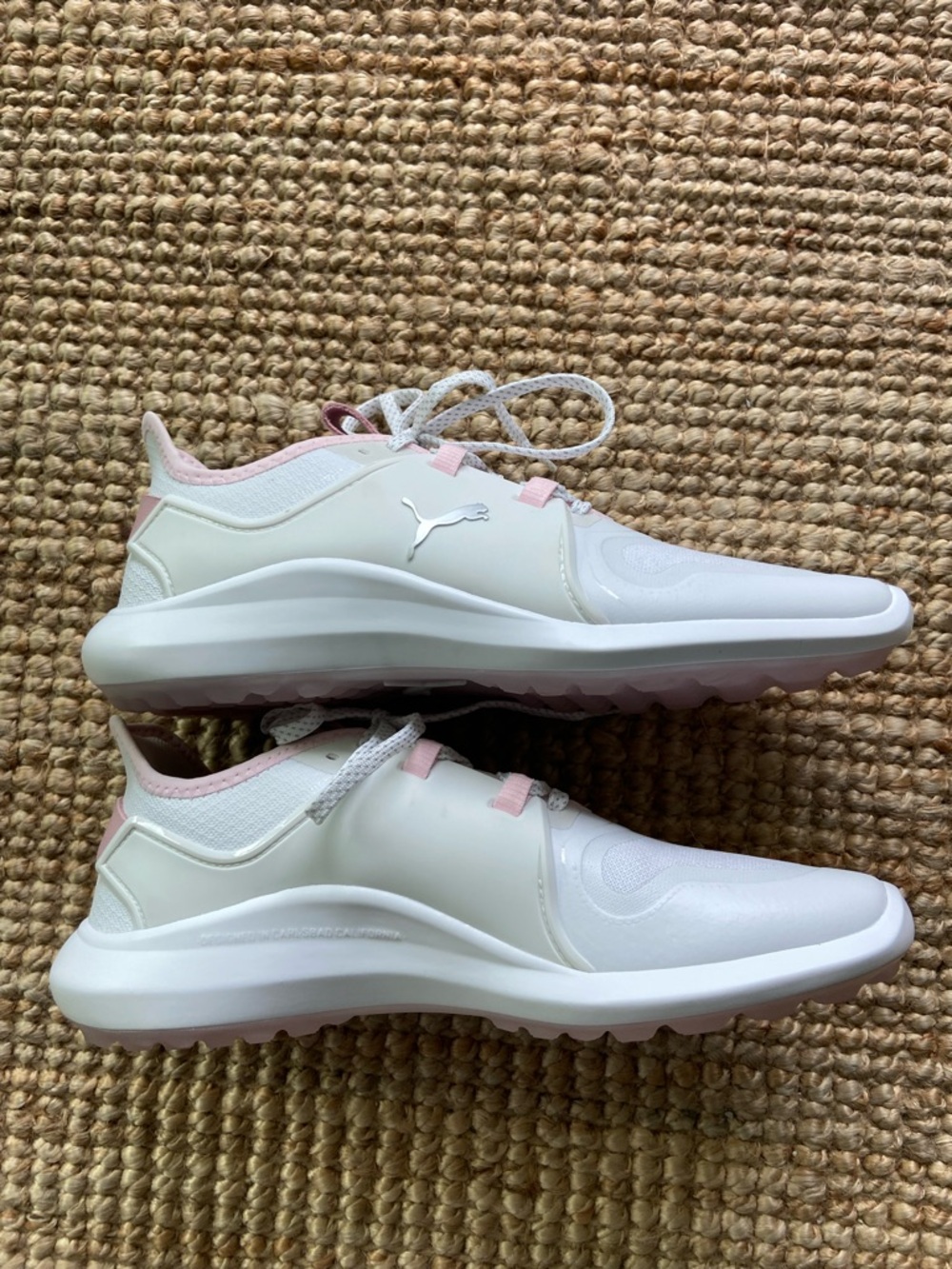 NEW Puma White and Light Pink Women's Spikeless Golf Shoes